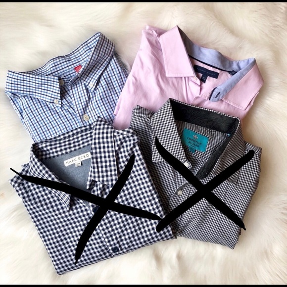 2 for 1: Men’s Long Sleeve Dress Shirt - Picture 3 of 3